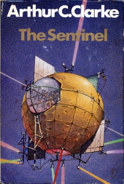 Jacket painting by Lebbeus Woods for Arthur C. Clarke’s The Sentinel, Berkley Books Book Club Edition, 1983
